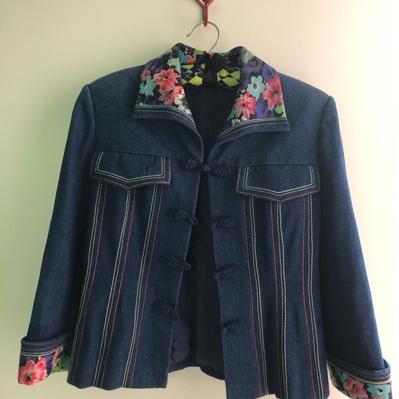 Blue Jean Denim Blazer sz S - Picture 7 of 7